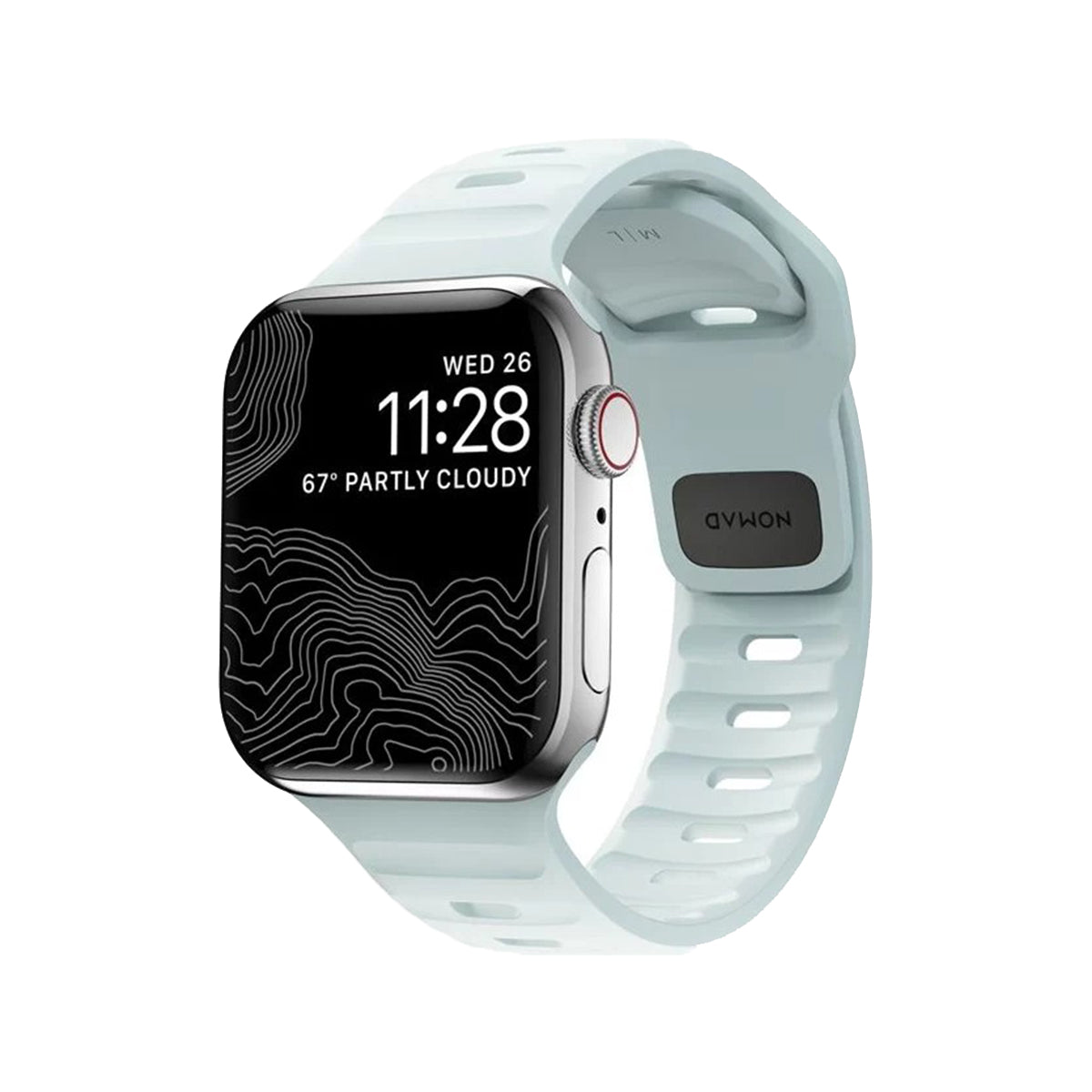 NOMAD Sport Band for Apple Watch (40-42mm) - Icy Blue Glow