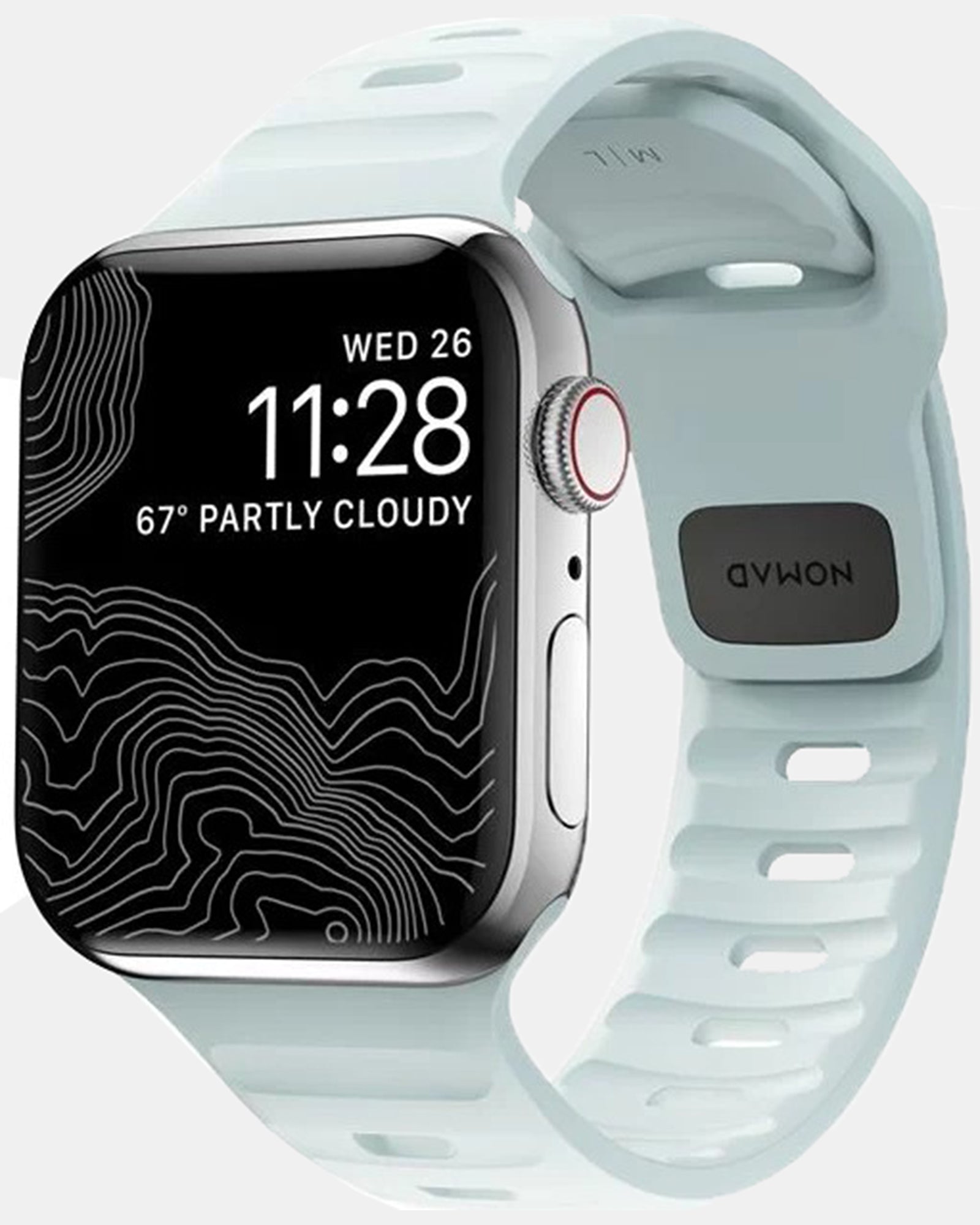 NOMAD Sport Band for Apple Watch (40-42mm) - Icy Blue Glow