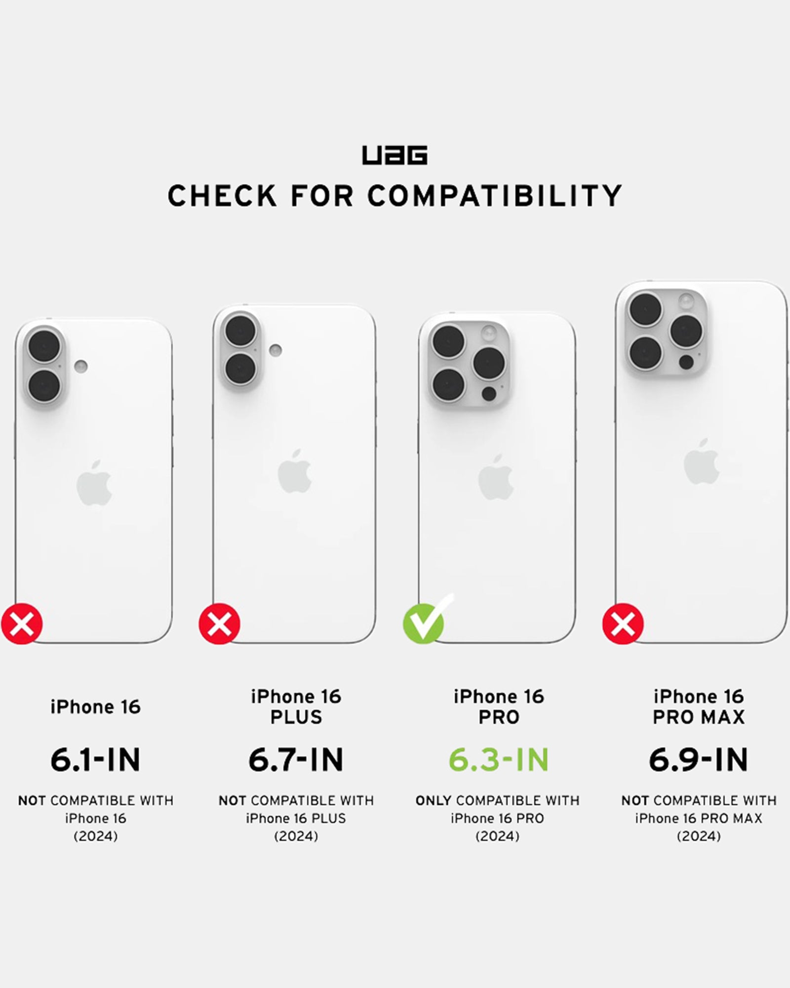 UAG Civilian Magsafe Compatible Phone Case for iPhone 16 Pro - Bordeaux