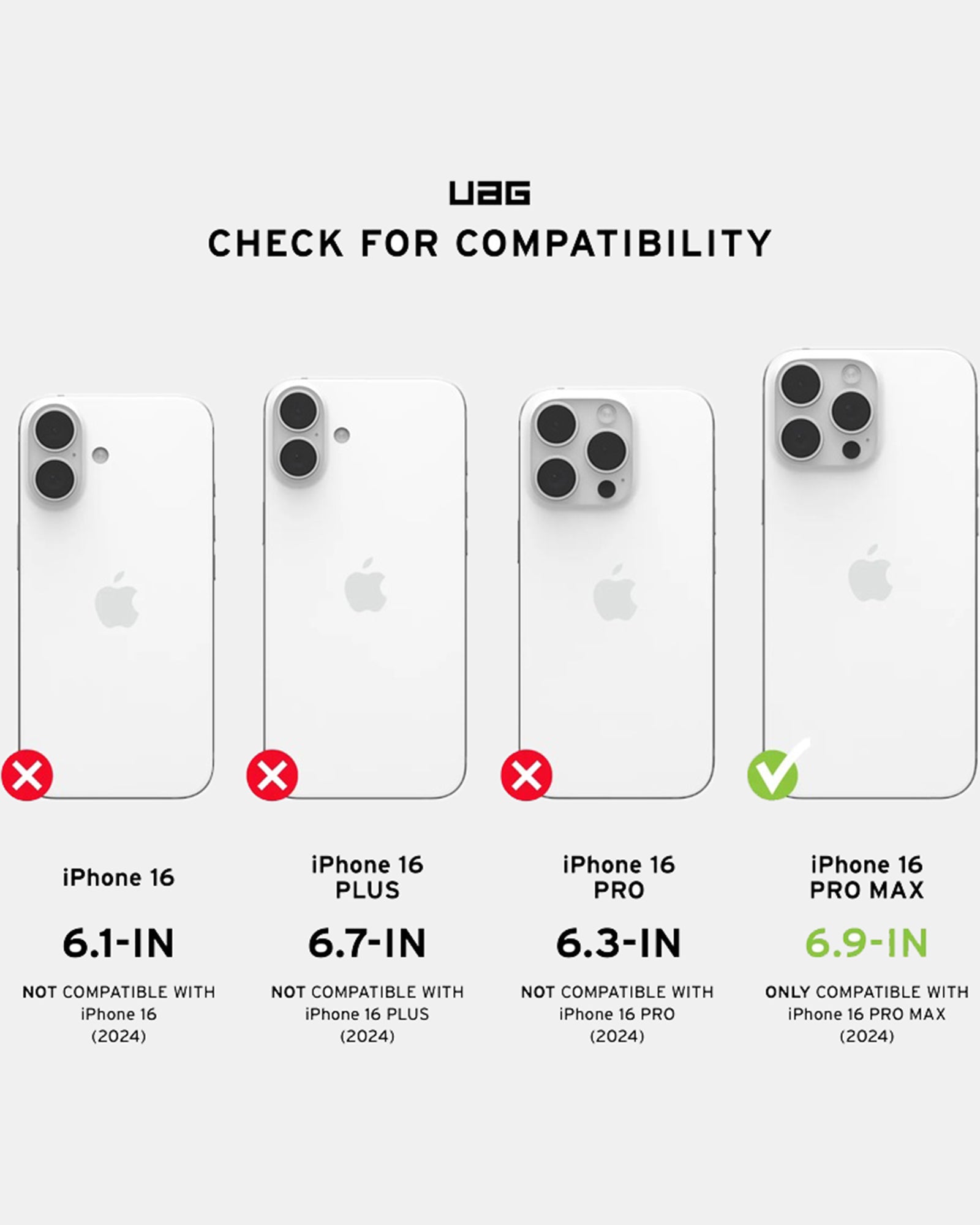 UAG Civilian Magsafe Compatible Phone Case for iPhone 16 Pro Max - Bordeaux