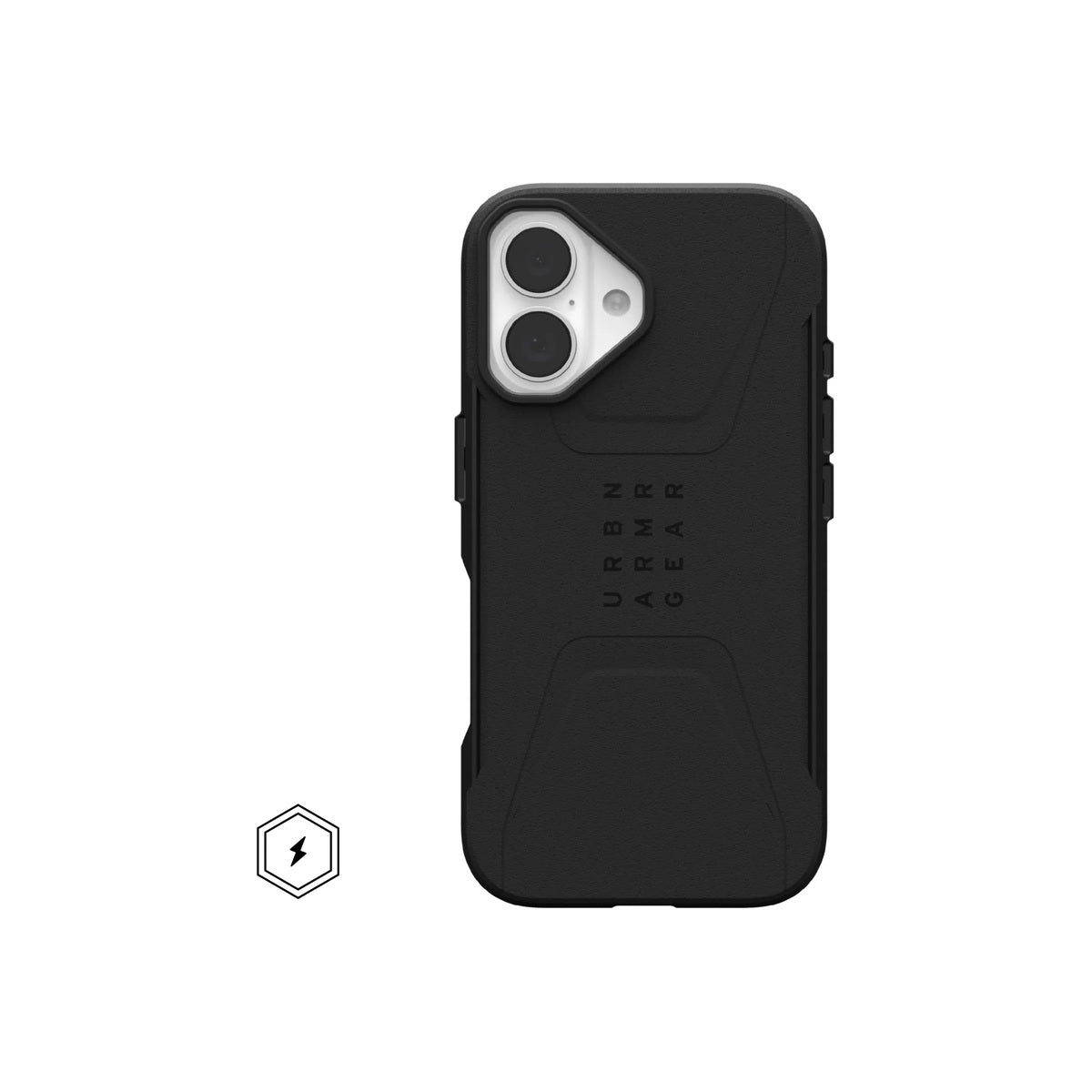 UAG Civilian Magsafe Compatible Phone Case for iPhone 16 - Black