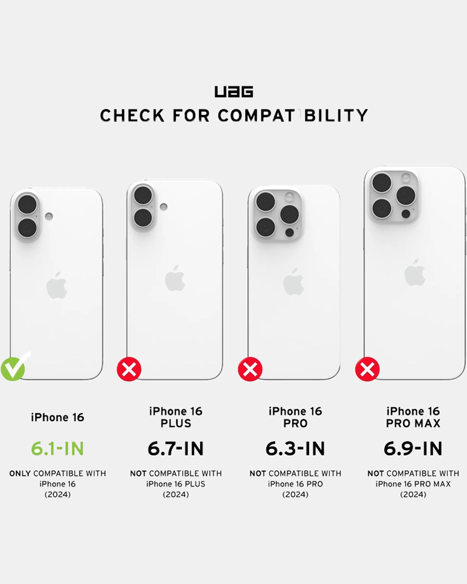 UAG Pathfinder Magsafe Compatible Phone Case for iPhone 16 - Black