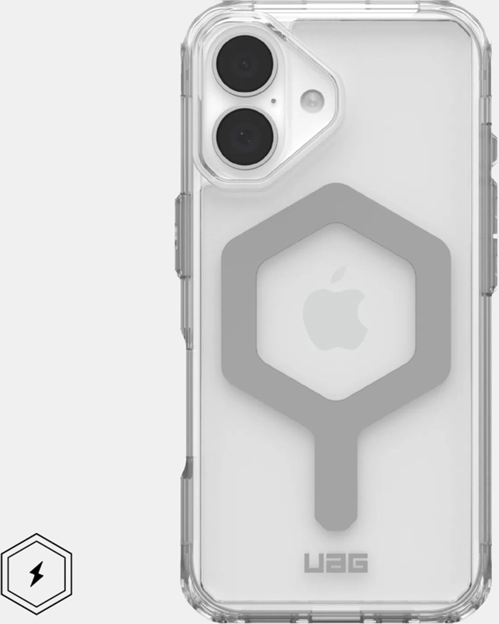 UAG Plyo Magsafe Compatible Phone Case for iPhone 16 - Ice/White