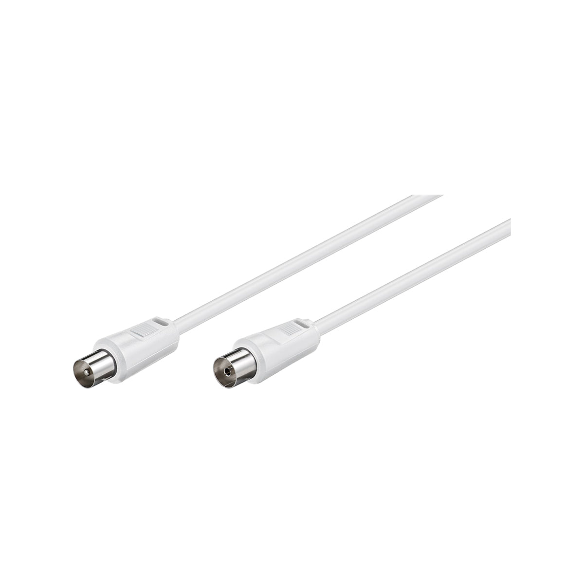 Goobay Antenna Cable (M/F) for TV/Receivers/Radios - White