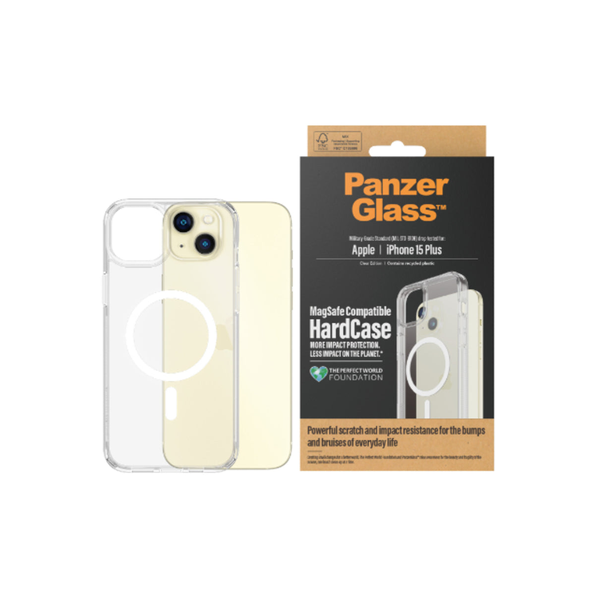 PanzerGlass Hardcase Magsafe Phone Case for iPhone 15 Plus