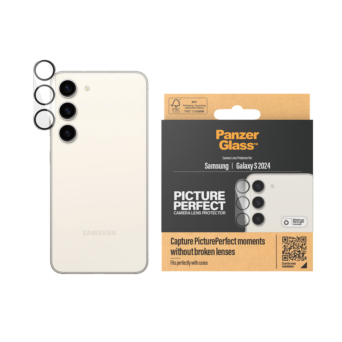 PanzerGlass PicturePerfect Camera Lens Protector for Samsung Galaxy S24 | S23 | S23+