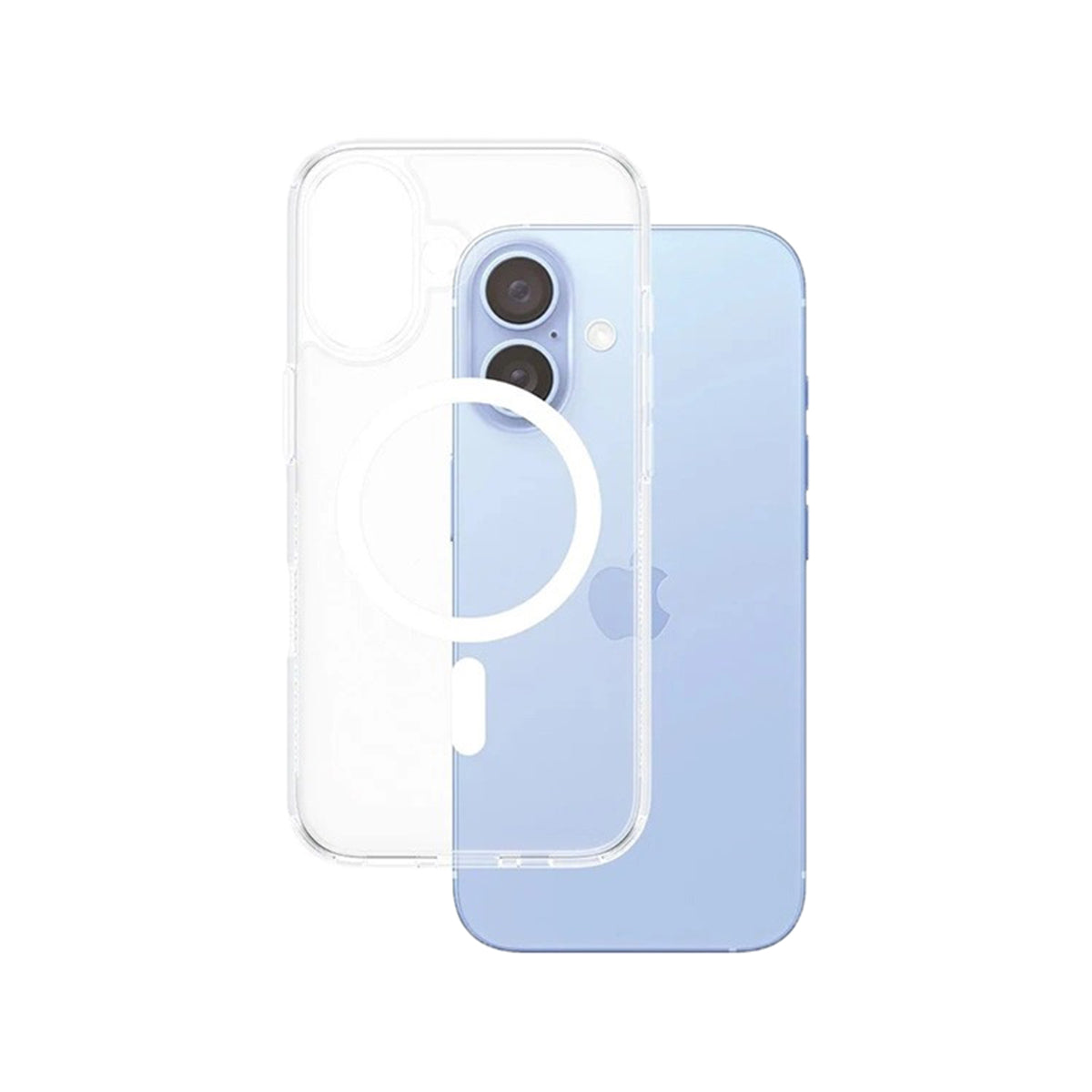 PanzerGlass Hardcase MagSafe Compatible Phone Case for iPhone 16 - Clear