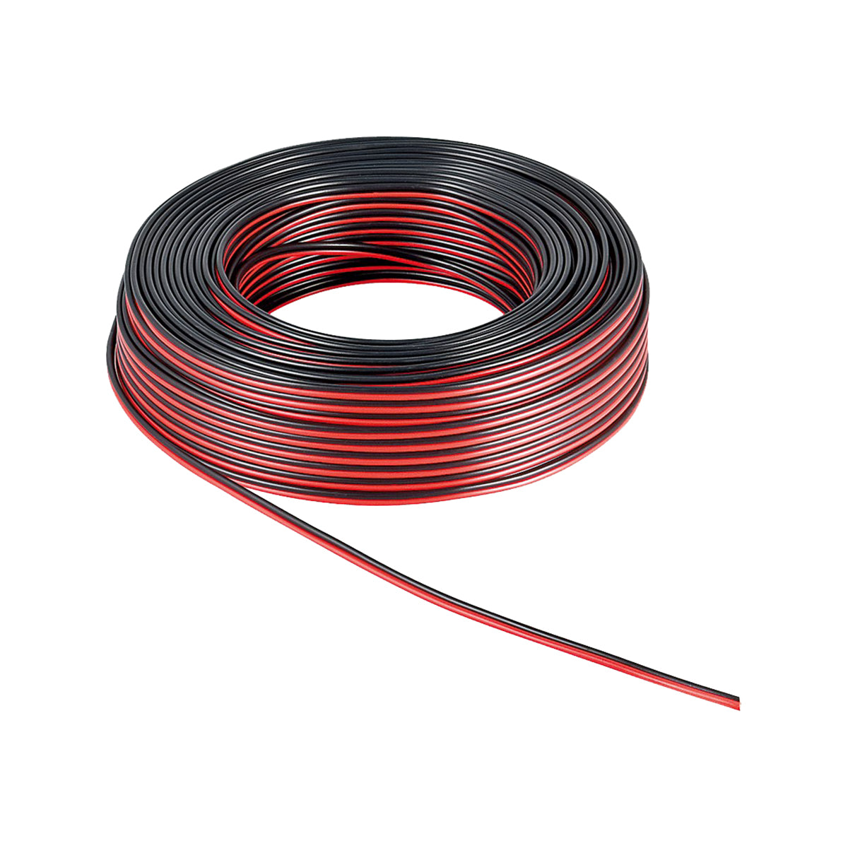 Goobay Speaker Cable ( 2 x 1.5 mm²) CCA 100M - Red/Black for Speakers/Receivers/Power Amplifiers/Hi-Fi Systems - Red/Black