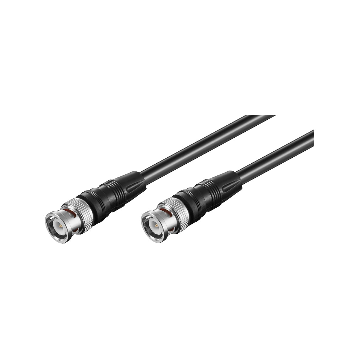 Goobay BNC Connector Cable (RG58) Shielded for Stationary Radios and Microphones - Black