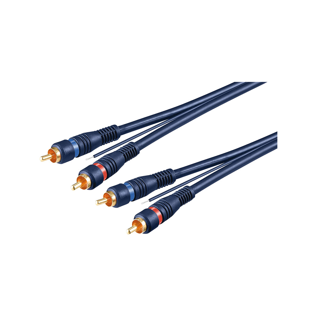 Goobay Car Hi-Fi Stereo RCA Cable Double Shielded 5M for Car Hi-Fi Stereo/Amplifiers