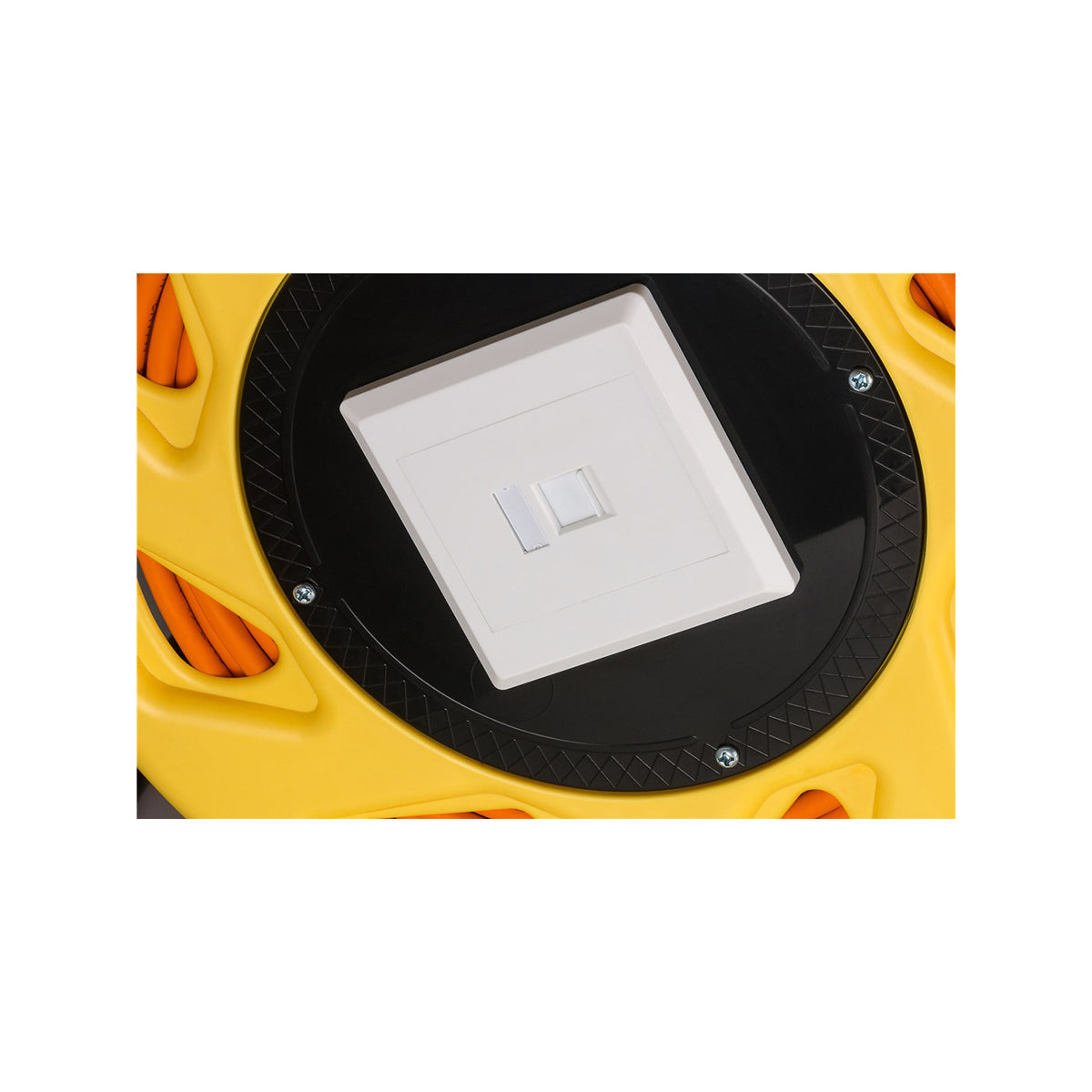 Goobay Portable RJ45 Network Cable Reel Extension 50M for Mobile Use Events/Conferences - Orange