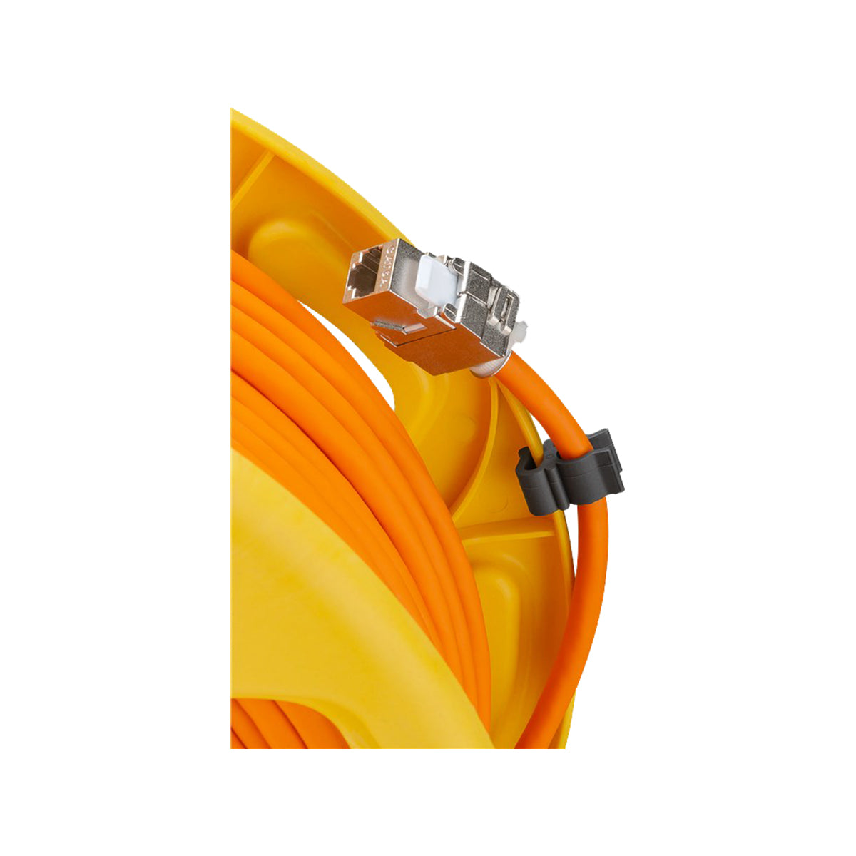 Goobay Portable RJ45 Network Cable Reel Extension 50M for Mobile Use Events/Conferences - Orange