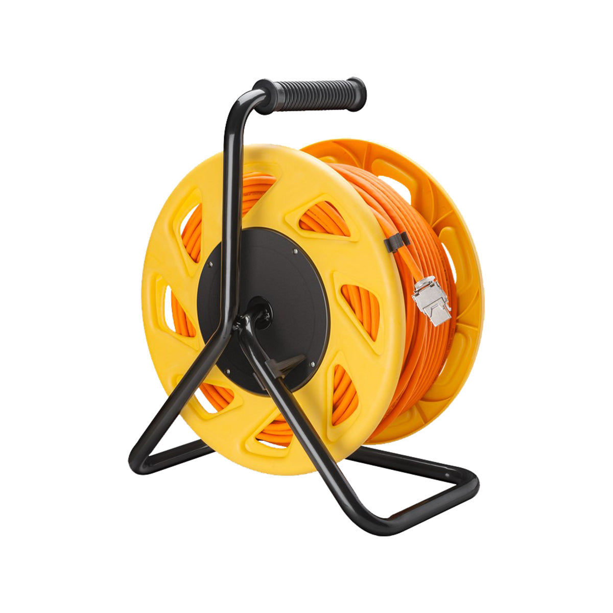 Goobay Portable RJ45 Network Cable Reel Extension 50M for Mobile Use Events/Conferences - Orange