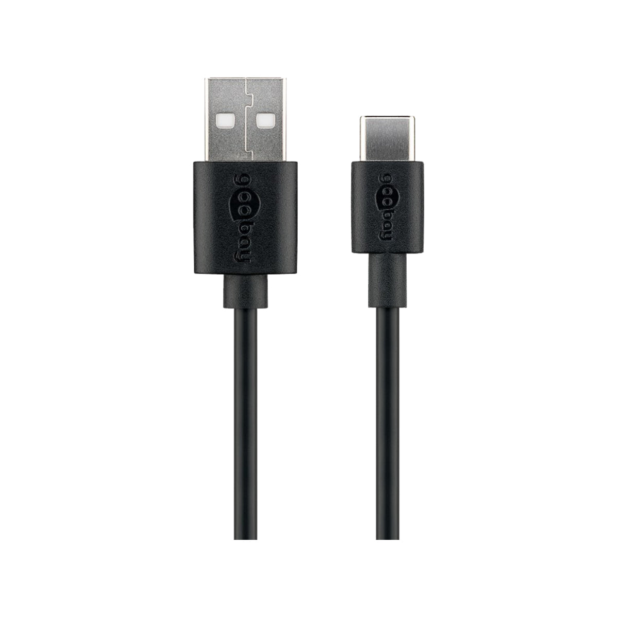 Goobay USB-C™ Charging and Sync Cable (USB-A > USB-C™) 0.5m for PCs/Laptop/Tablet/Smartphones - Black