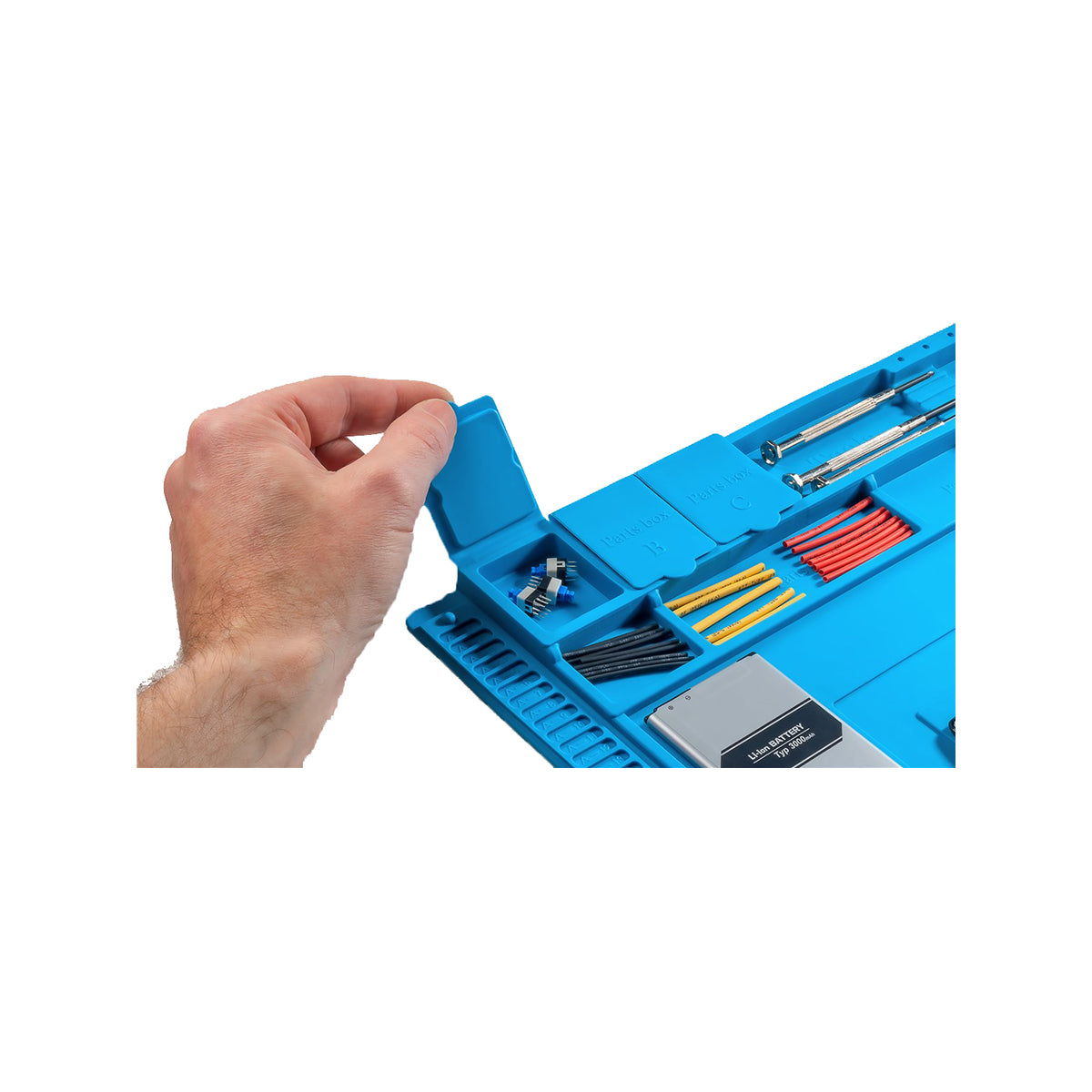 Goobay Silicone Soldering Mat for Safe Soldering, Repairing And Crafting