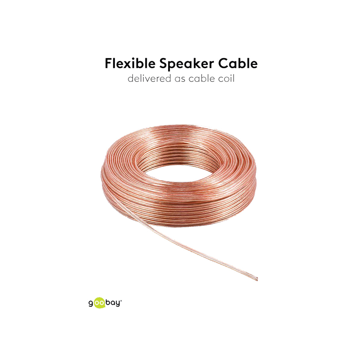Goobay Speaker Cable (2 x 0.75 mm²) CCA 10M - Clear