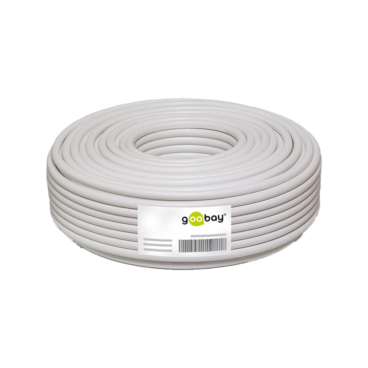 Goobay Speaker Cable (2 x 0.75 mm²) CCA for Hi-Fi Systems/Speakers/Receivers/Power Amplifiers - White