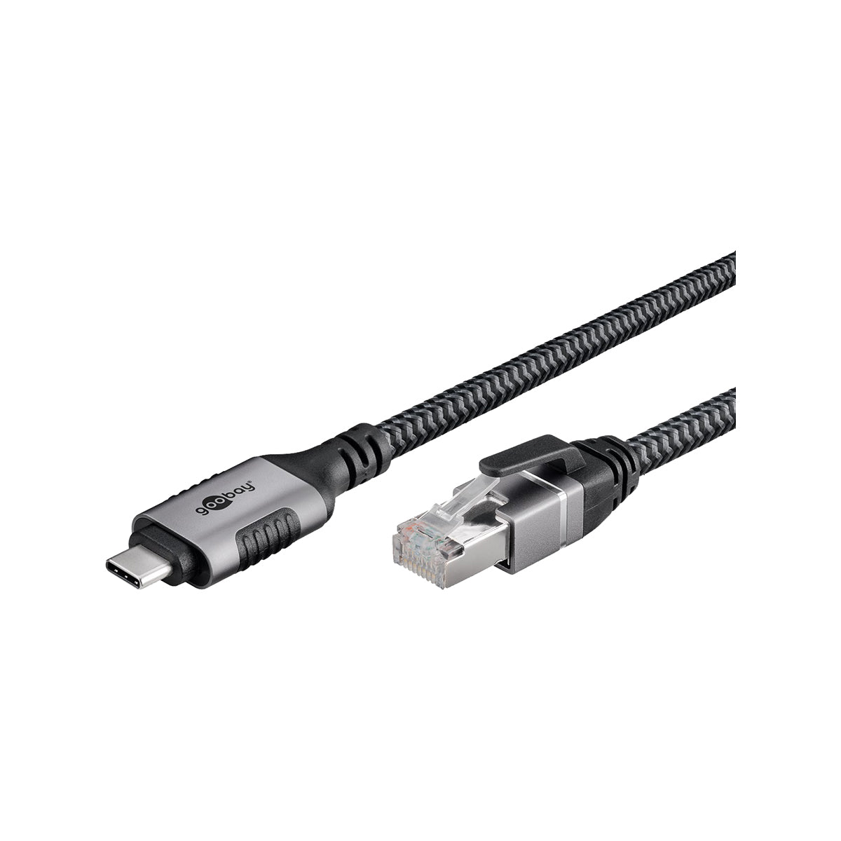 GooBay USB-C™ 3.1 to RJ45 Ethernet Cable 7.5m for Laptop/Tablet - Black