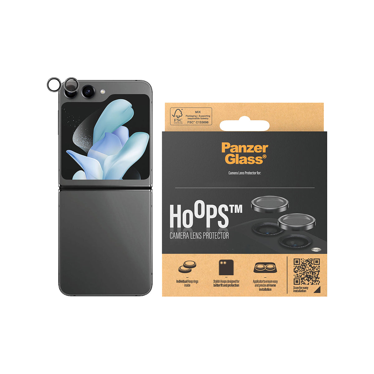 PanzerGlass Hoops Lens Protector for Samsung Flip 6