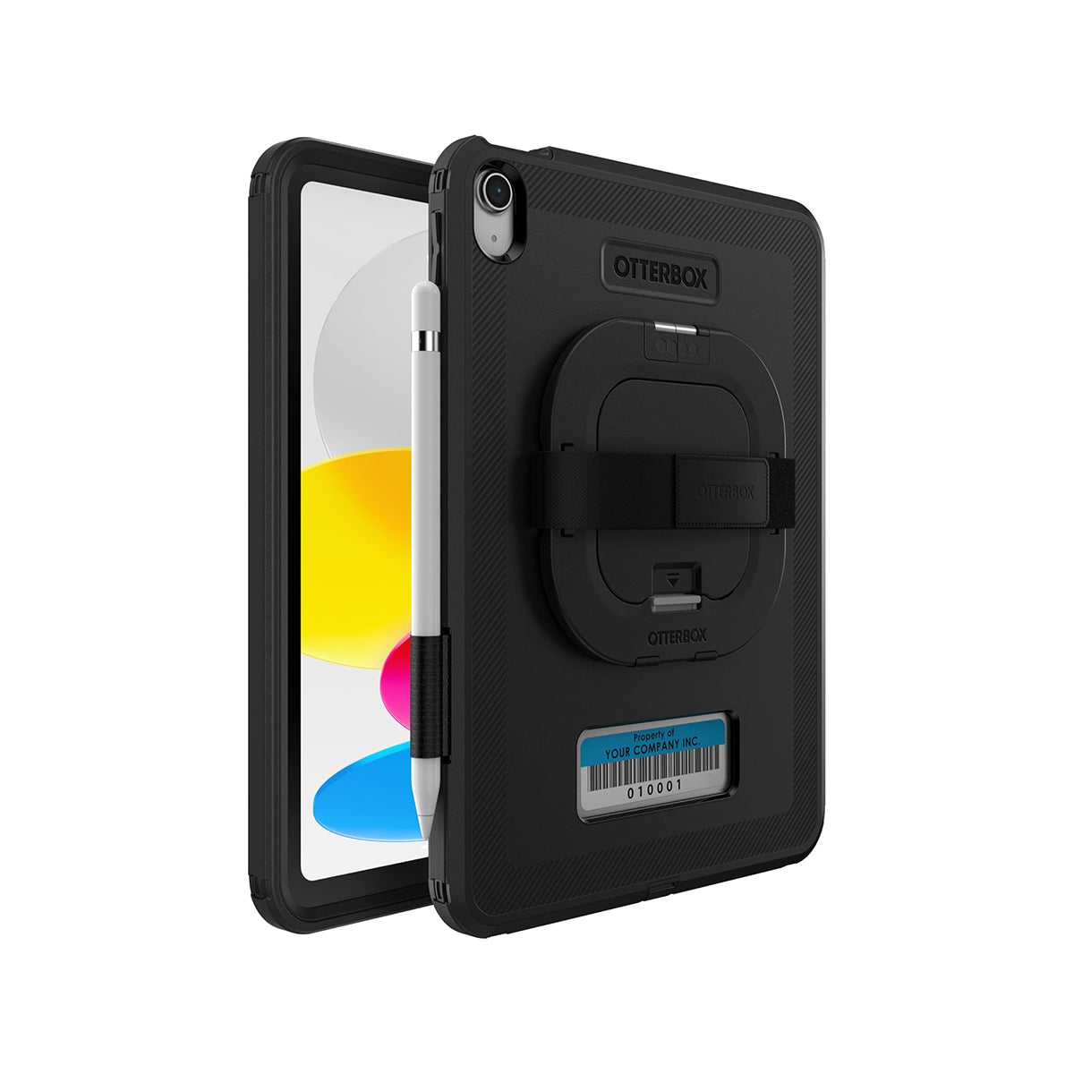 OtterBox Defender Strap/Stand for iPad 10.9/11 Gen 10/A16 (B2B) - Black