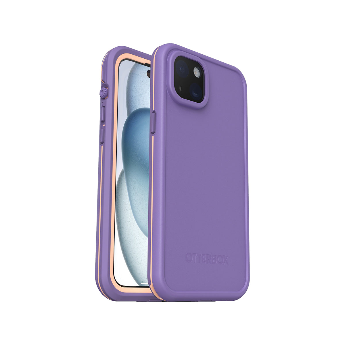 OtterBox Fre MagSafe Phone Case for iPhone 15 Plus Rule of Plum - Purple