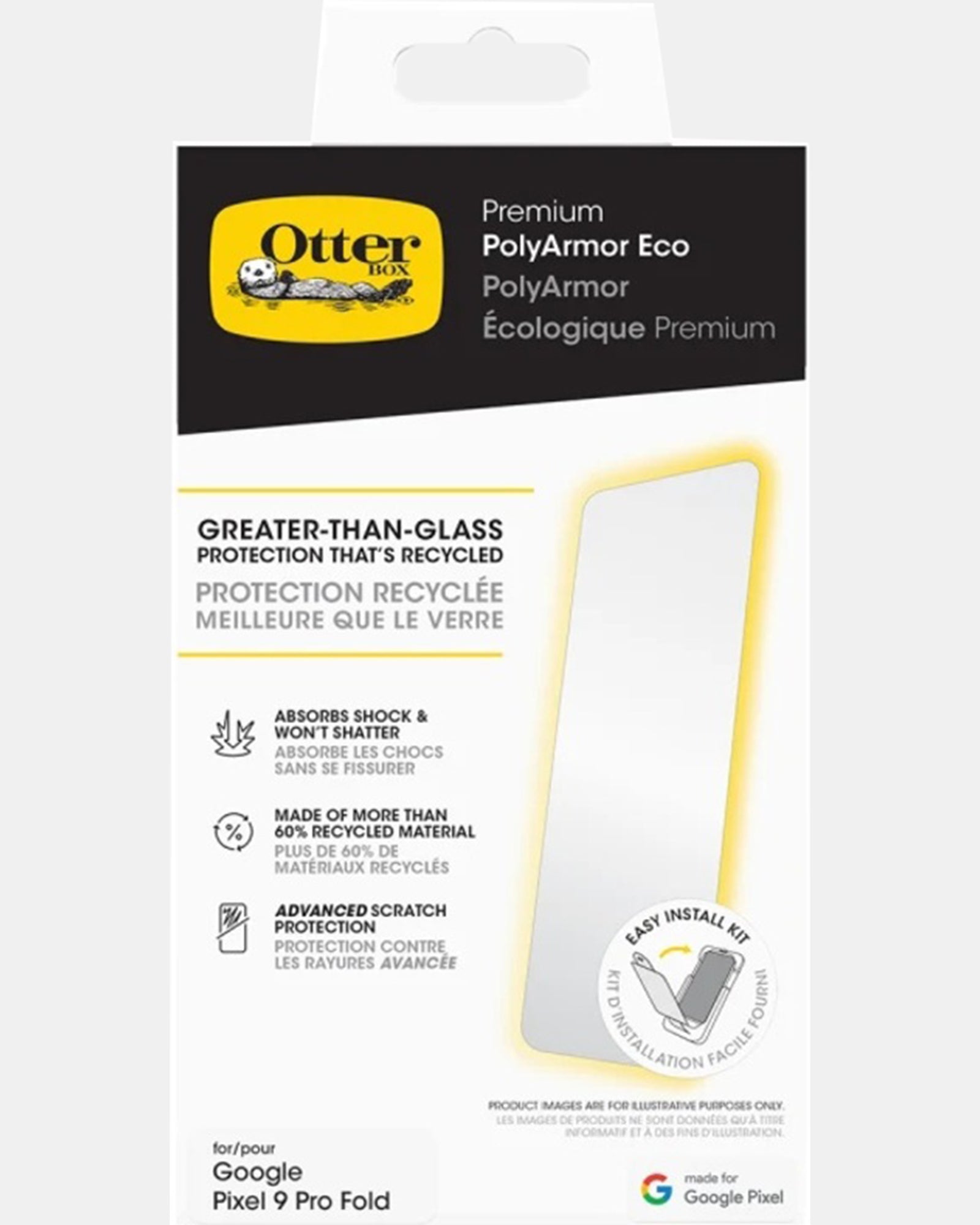 Otterbox Premium PolyArmor Eco Screen Protector for Google Pixel 9 Pro Fold