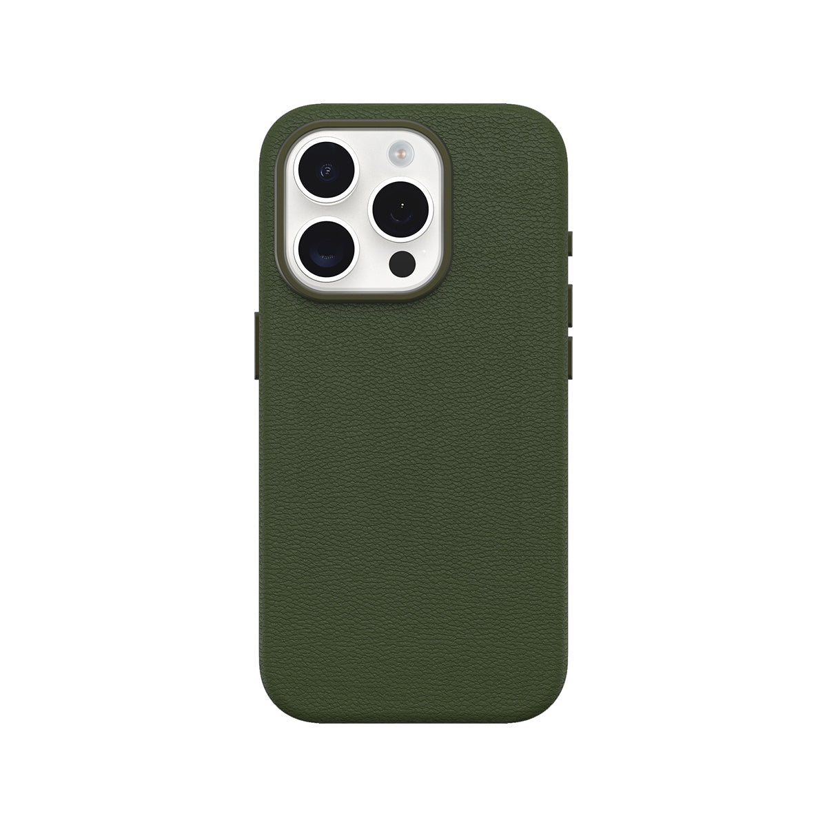 OtterBox Symmetry Cactus Leather Phone Case for iPhone 15 Pro - Green