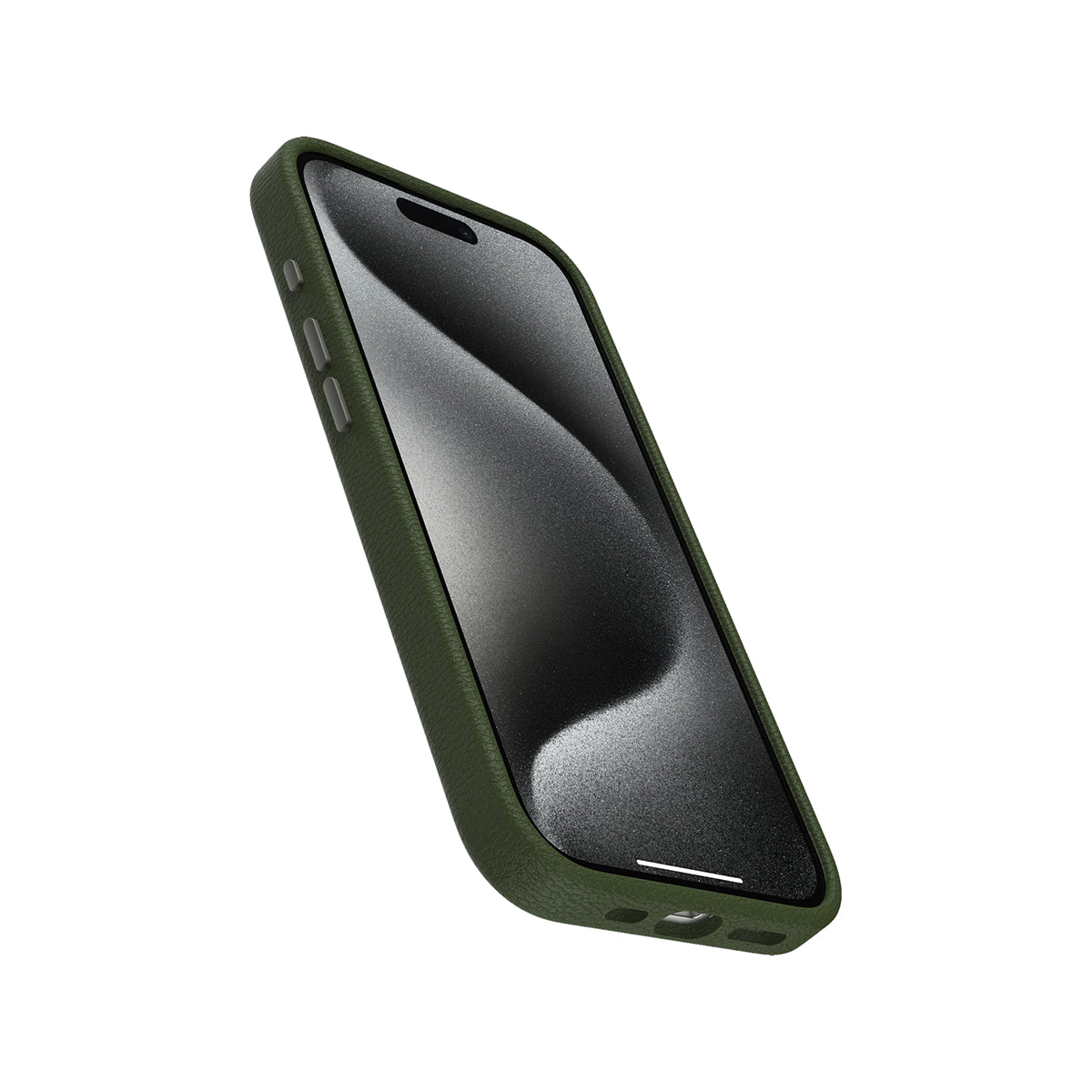 OtterBox Symmetry Cactus Leather Phone Case for iPhone 15 Pro - Green