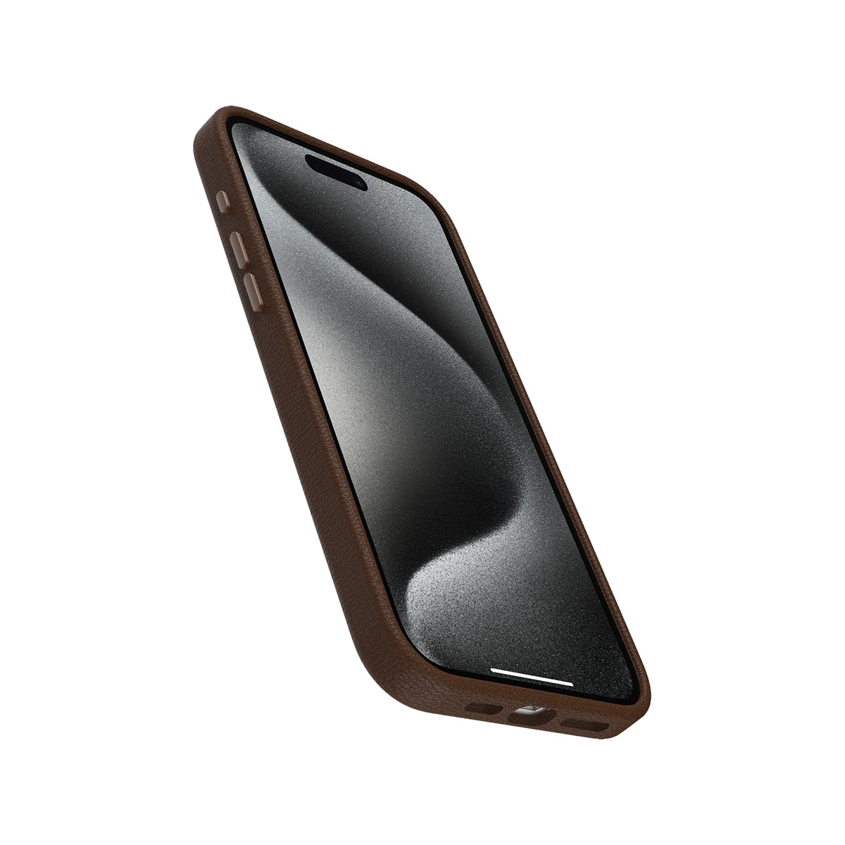 OtterBox Symmetry Cactus Leather Phone Case for 15 iPhone Pro Max - Brown
