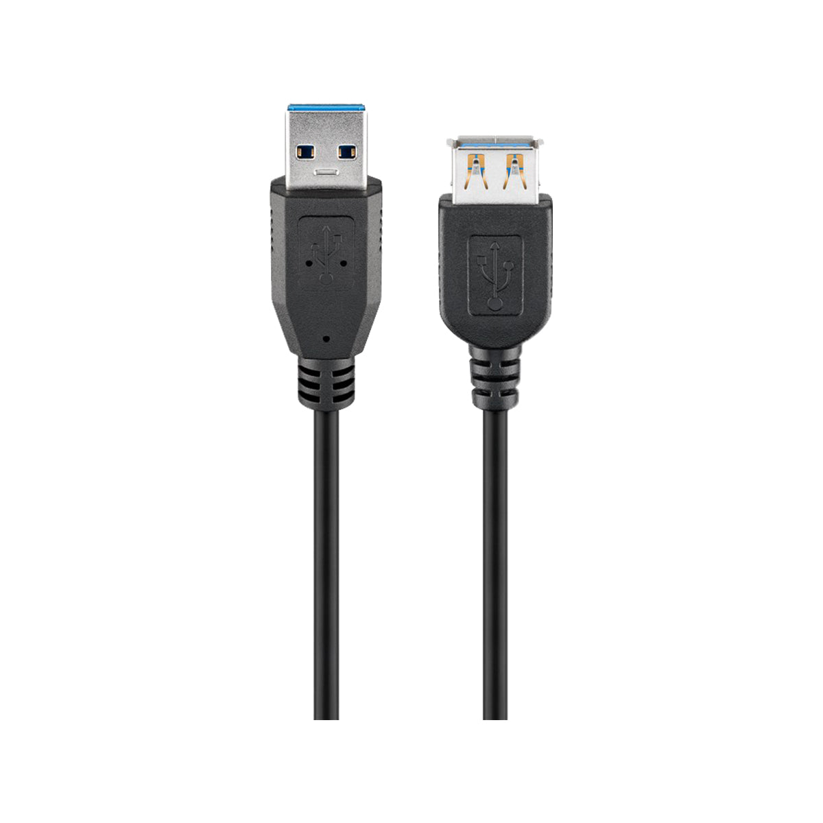 Goobay USB 3.0 SuperSpeed Extension Cable for Laptop/TVs/Smartphone/Printer/PlayStation 4 - Black