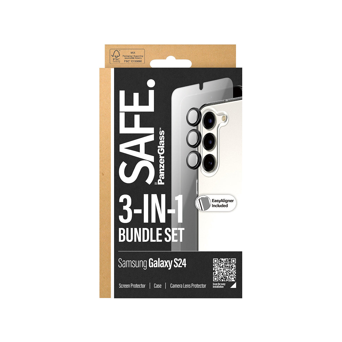 SAFE by Panzer 3 in 1 Bundle for Samsung Galaxy S24