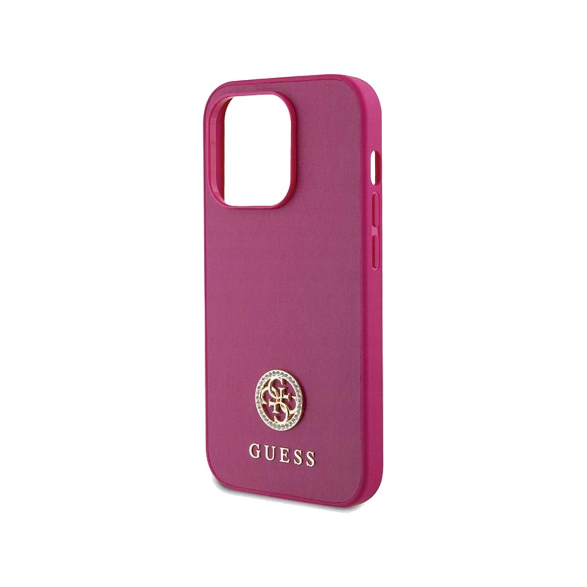 Guess 4G Diamond Smooth Leather Phone Case for iPhone 15 Pro