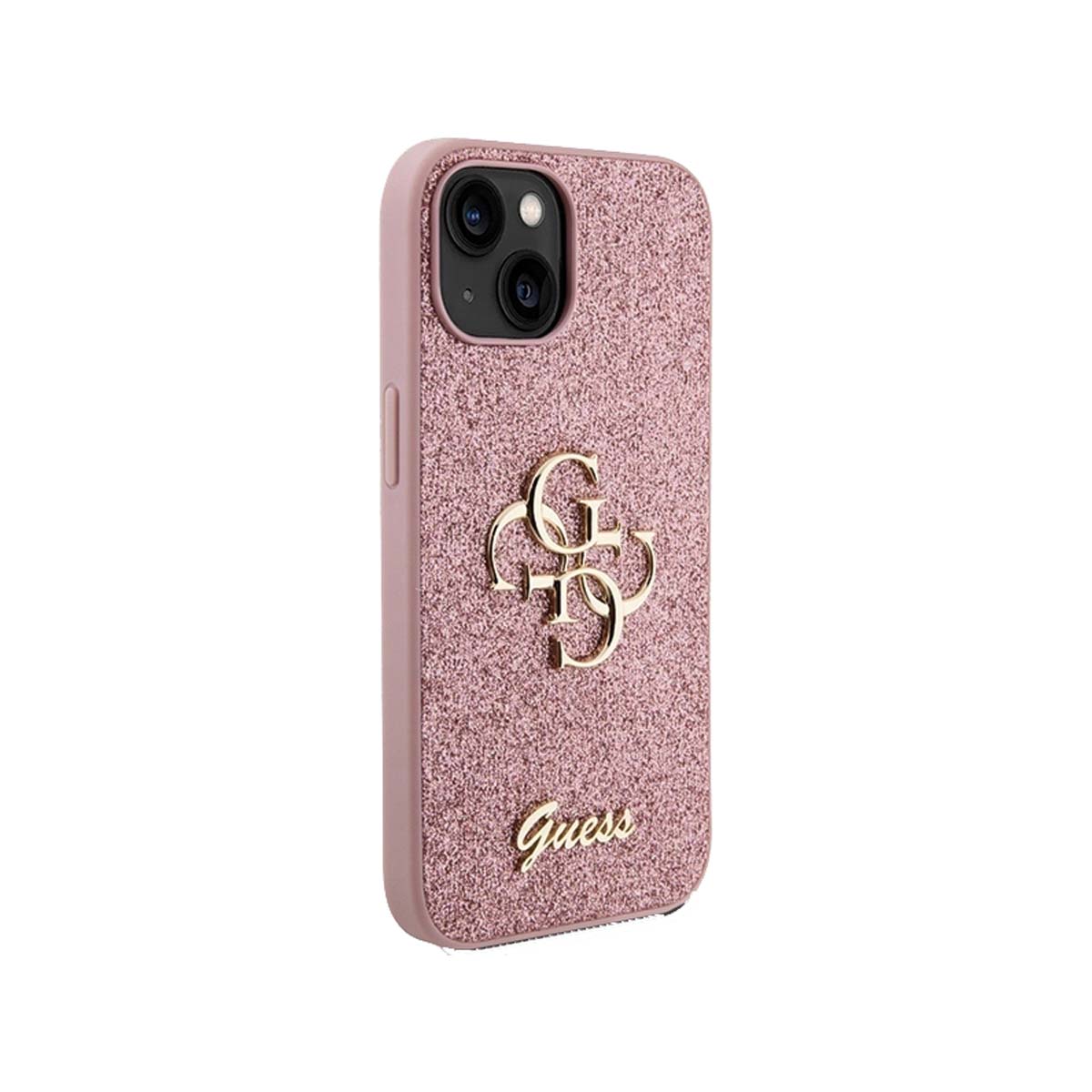 Guess Glitter Edition Phone Case for iPhone 15 Plus - Pink