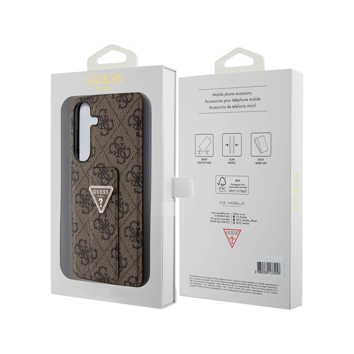 Guess 4G Grip Stand Phone Case Samsung Galaxy S24