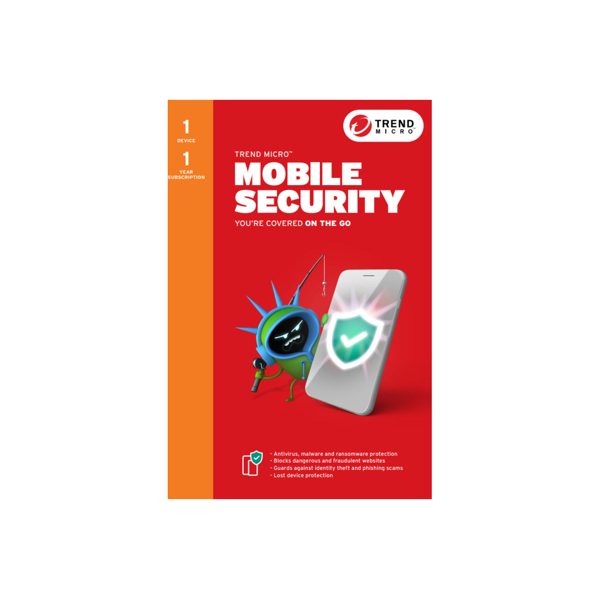 Trend Micro Mobile Security 1D 1Y: Comprehensive mobile device protection for Android and iOS devices