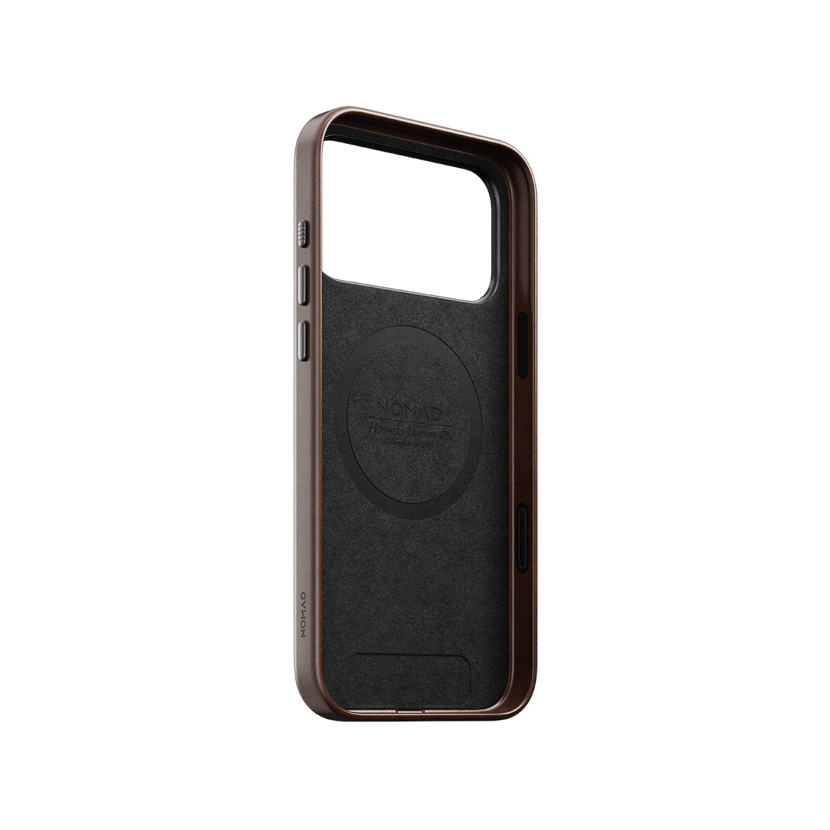 NOMAD Traditional Leather Case iPhone 17 Pro Max - Rustic Brown Horween