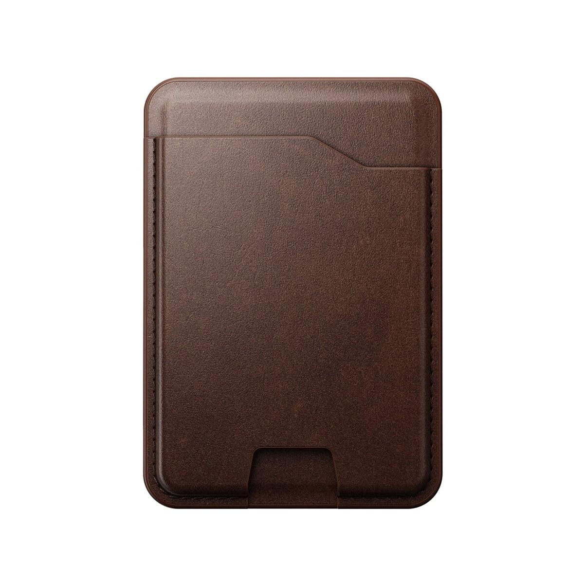 NOMAD Brown Horween Leather Mag Wallet with Find My Tracking