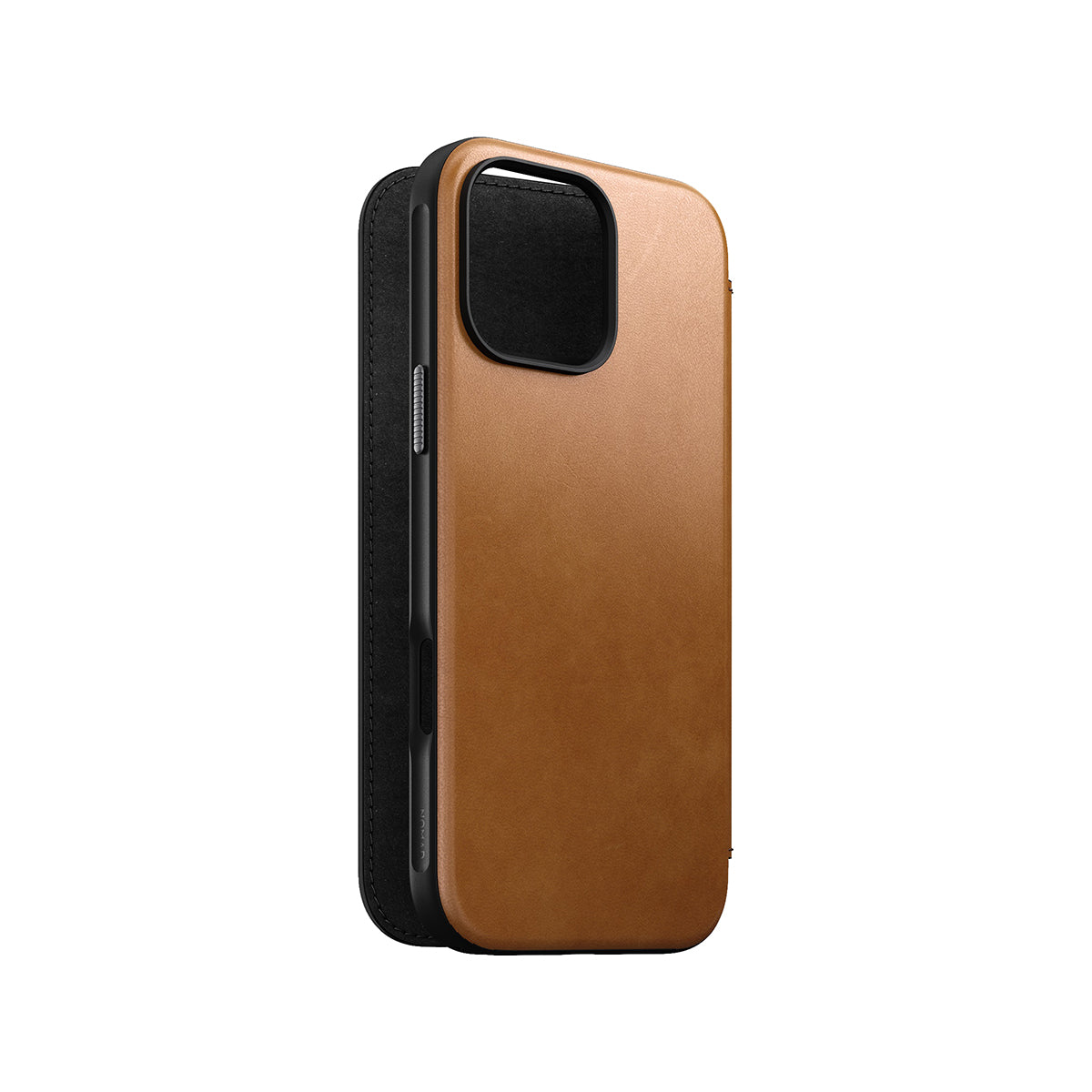 NOMAD Leather Folio Phone Case for iPhone 16 Pro Max - English Tan