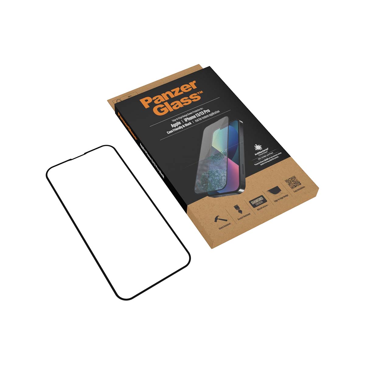 PanzerGlass Edge to Edge Screen Protector for iPhone 13/13 Pro
