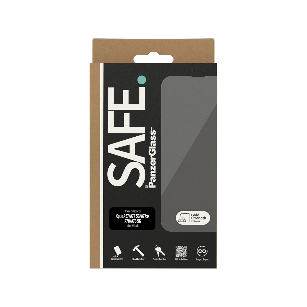 SAFE by Panzer UltraWide Fit Screen Protector for Oppo A78/A77 5G/A77s/A57