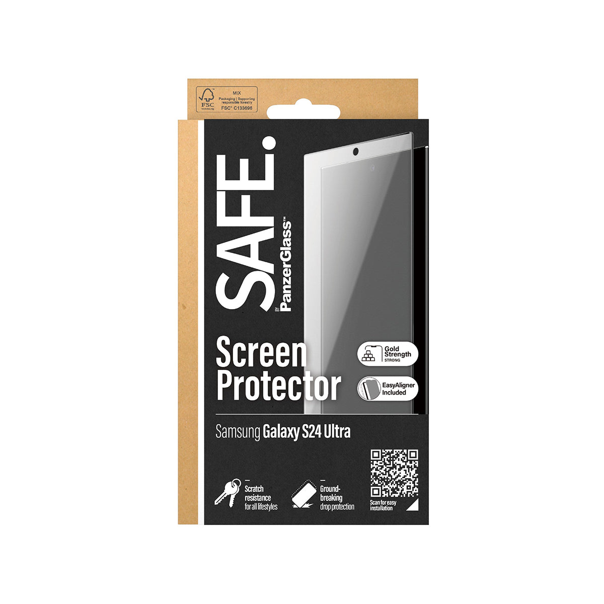 SAFE by Panzer UtraWide Fit Screen Protector for Samsung Galaxy S24 Ultra