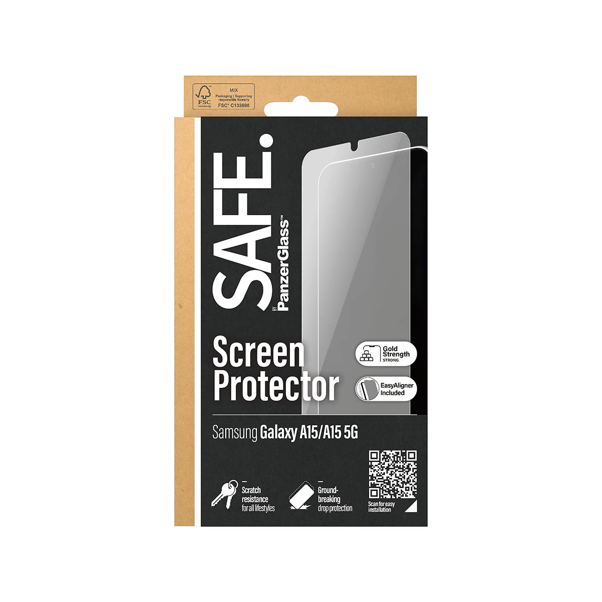 SAFE by Panzer UltraWide Fit Screen Protector For Samsung Galaxy A15/A15 5G
