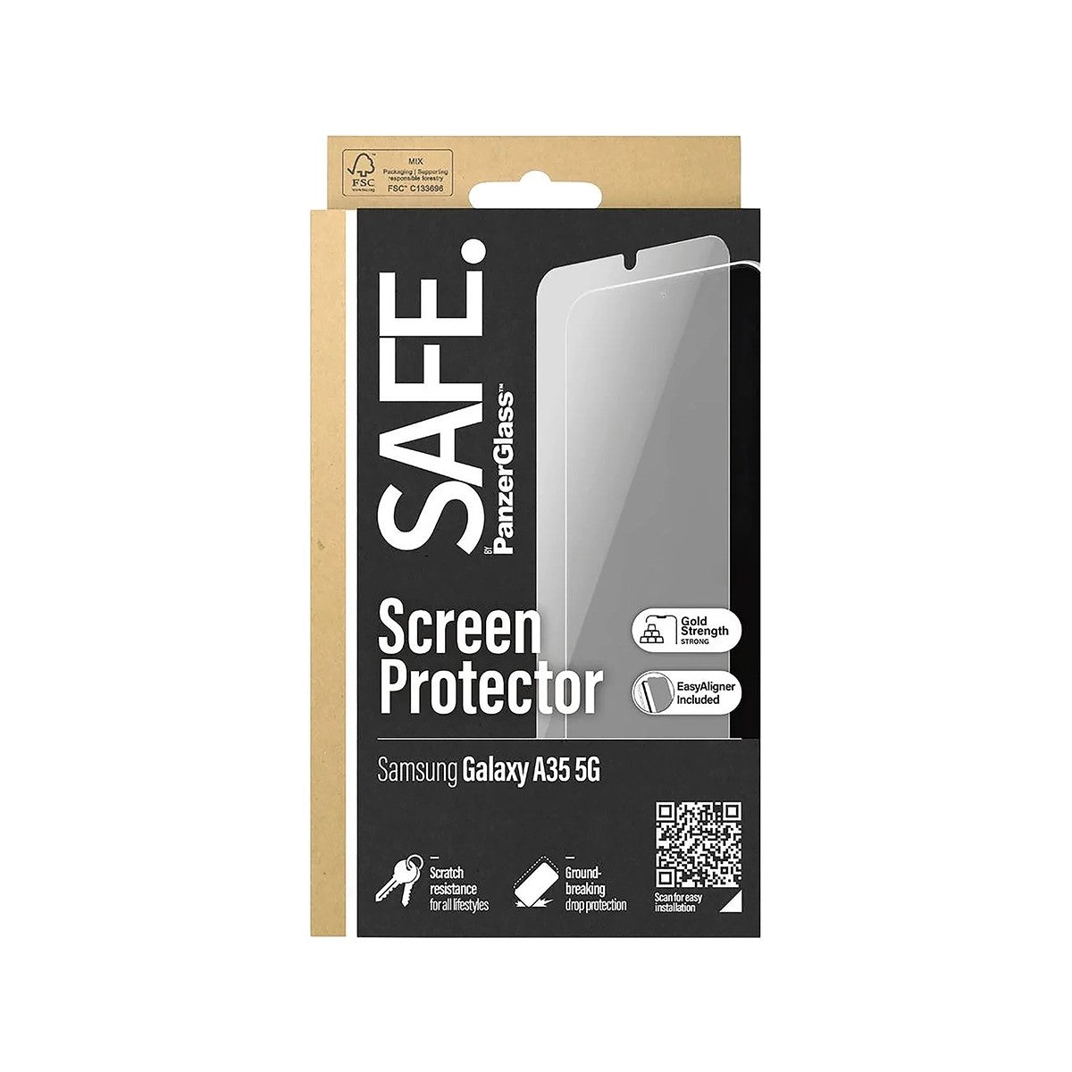 SAFE by Panzer UltraWide Fit Screen Protector For Samsung Galaxy A35
