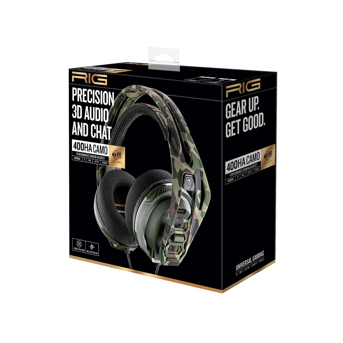 Rig 400 HA Forest Camo V2 Gaming Headset For PlayStation 4 and PlayStation 5.