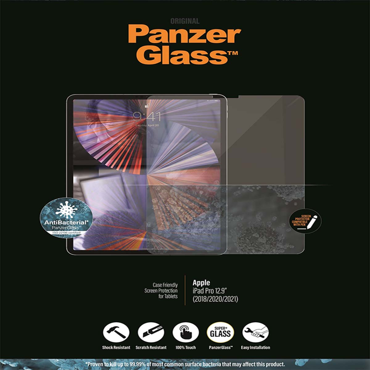 PanzerGlass Screen Protector for iPad Pro 12.9 Gen 3/4/5/6
