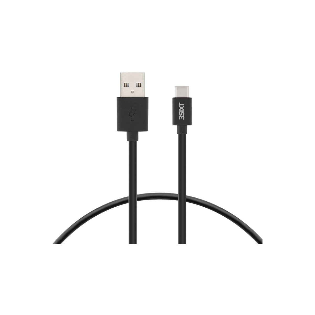 3sixT Charge & Sync Cable - USB-A to USB-C - 1m - Black.