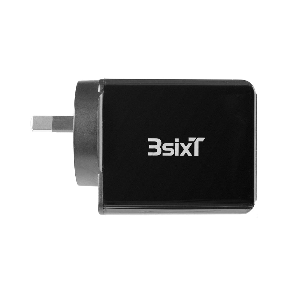 3sixT 15W + 15W Dual Wireless Charging Pad - Black.