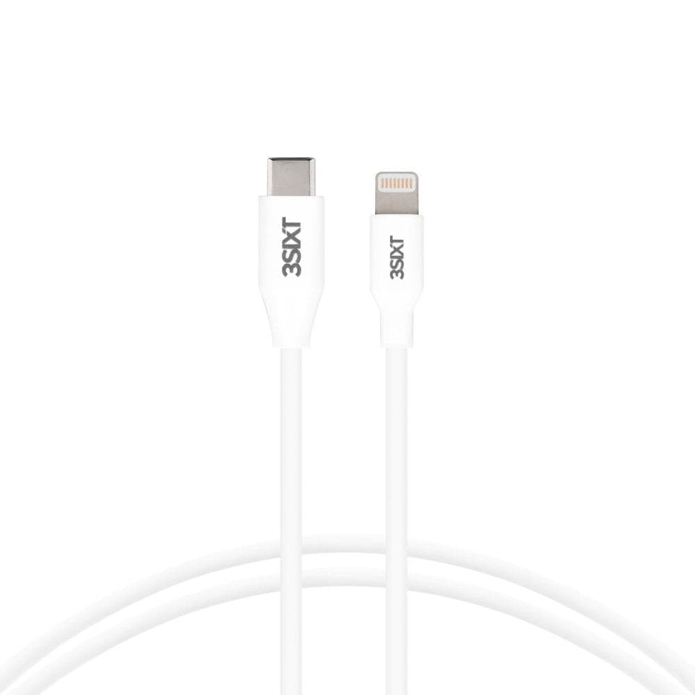 3sixT Charge & Sync Cable - USB-C to Lightning - 1m - White - Cable - Techunion -