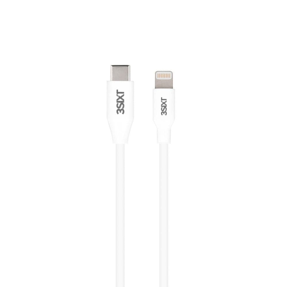 3sixT Charge & Sync Cable - USB-C to Lightning - 1m - White - Cable - Techunion -