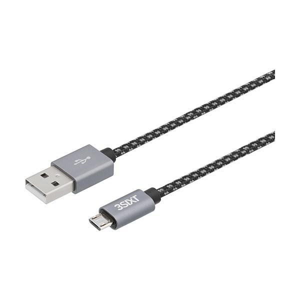 3sixT Premium Cable - USB-A to Micro USB - 1m - Cable - Techunion -
